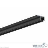 Ceiling rail black, set of 2 pieces, 150 cm each