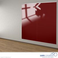 Glassboard Wall Panel Ruby Red 100x200 cm