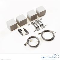 Mounting set pinboard, whiteboard & glassboard