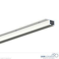 Ceiling rail white, set of 2 pieces, 150 cm each