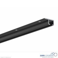 Ceiling rail black, set of 2 pieces, 150 cm each