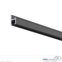 Black wall rail system, set of 2 pieces, 150cm