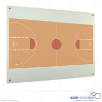 Whiteboard Glass Solid Basketball 90x120 cm