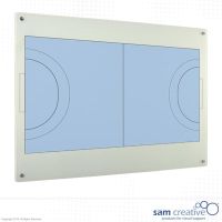 Whiteboard Glass Solid Handball 45x60 cm