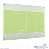 Whiteboard Glass Solid Tennis 100x200 cm