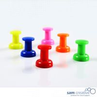 Magnetic jumbo push pins mix 6 pcs