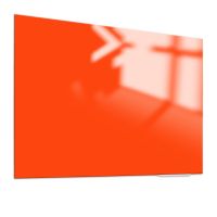 Whiteboard Glass Elegance Bright Orange 100x180 cm