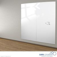 Glassboard Wall Panel Clear White 100x200 cm