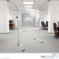 Revolving Glassboard on movable stand 100x150 cm