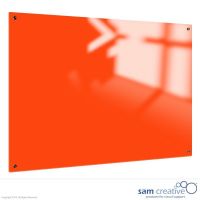 Whiteboard Glass Solid Bright Orange 90x120 cm