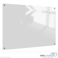 Glassboard Solid Clear White Magnetic 100x200 cm