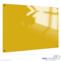 Whiteboard Glass Solid Canary Yellow 45x60 cm